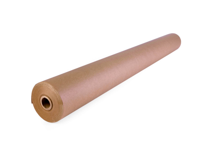 36" x 150' Natural Kraft Paper Roll, 50 lbs (1, 2, 4, 6 rolls)